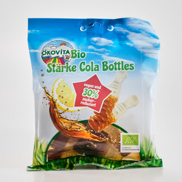 Kummikommid koolapudeli (vegan) 100g Ökovital